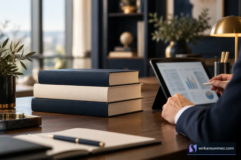 Mevzuat kitapları ve tablette okunan resmi metinler