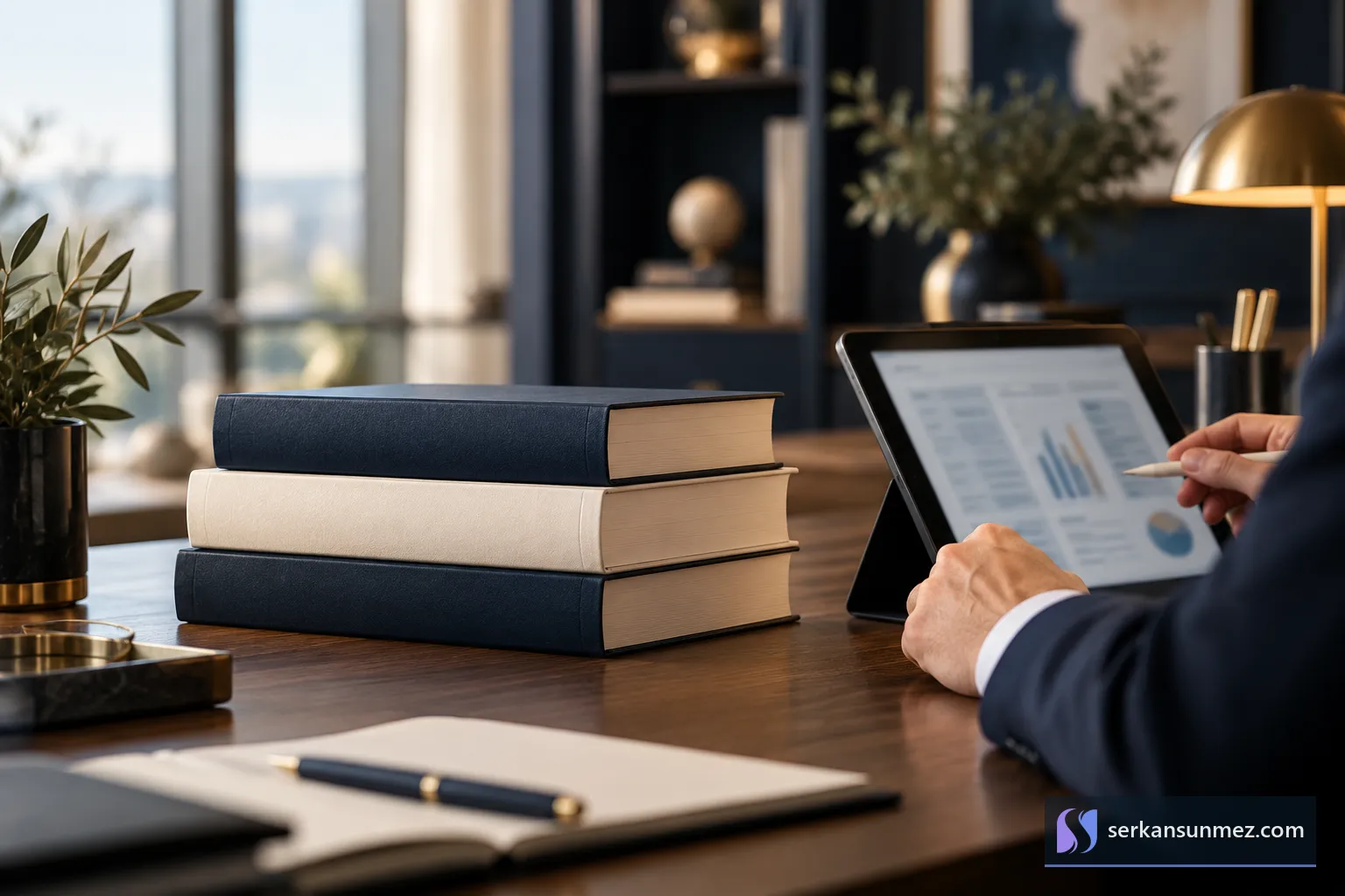 Mevzuat kitapları ve tablette okunan resmi metinler